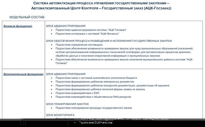 Государственная система заказа, известная как АЦК-Госзаказ, предназначена для управления процессом государственных закупок.